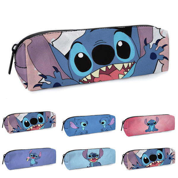 Pennfodral för pojkar och flickor, Stitch, stor kapacitet, pennväska A