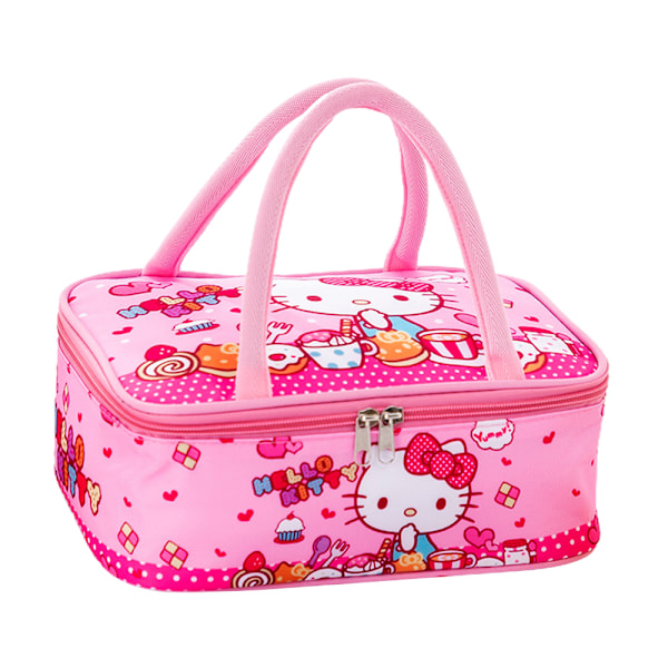 Barn Flickor Pojkar Sanrio Isolerad Lunchlåda Studenter Lunchväska Matpaket För Skola Picknicklåda Förvaringsväska KT Cat