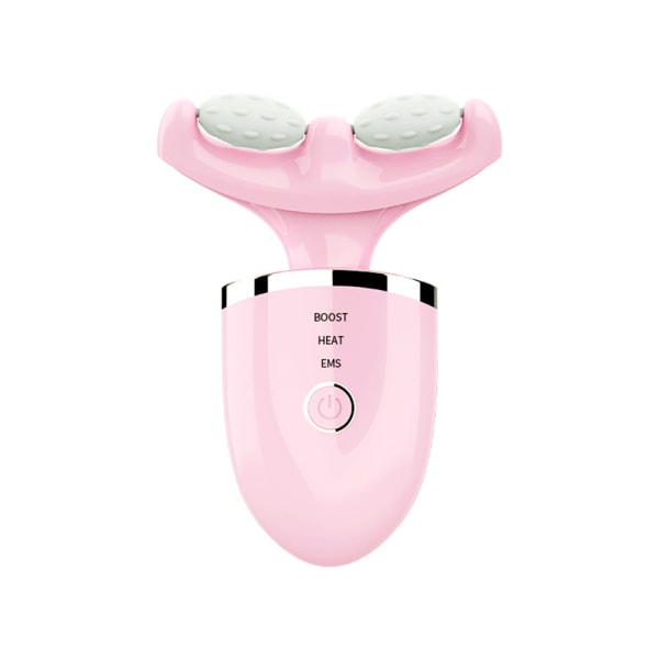 LED Photon Neck Lifting Beauty Massager Anti-rynkor Dam Pink