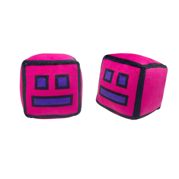 The Geometry Dash stoppade leksaker Game Squares Pp Cotton Collection Creative Gift Purple