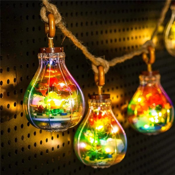 Gör-det-själv-suckulenter glödlampa set kreativ gåva #3 8.8*15cm