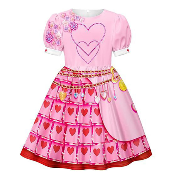 Descendants 4: Rise of the Red Queen Kostym för Barn Cosplay Prinsessklänning Halloween Födelsedagsfest Present 3-12 År 150cm