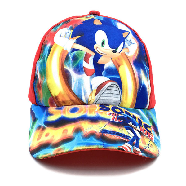 Sonic The Hedgehog basebollkeps Cap justerbar solhatt för barn D