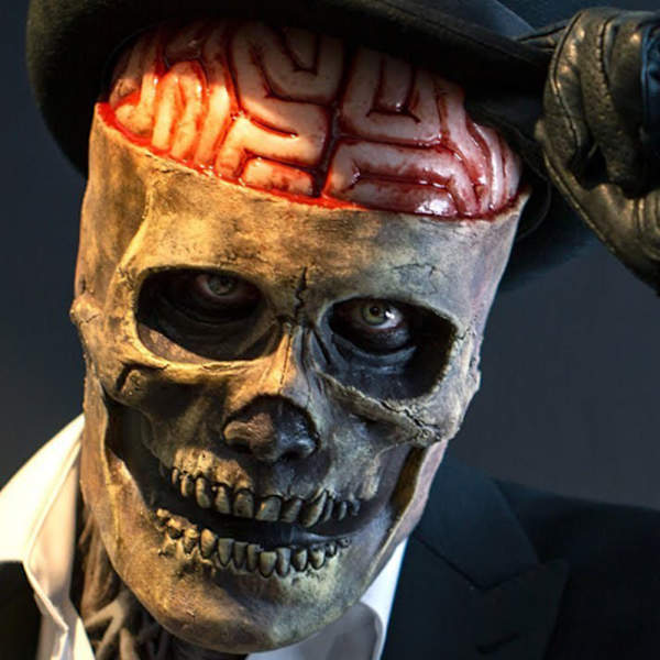 Halloween Fuld Hoved Skalle Hat Hovedbeklædning Type A