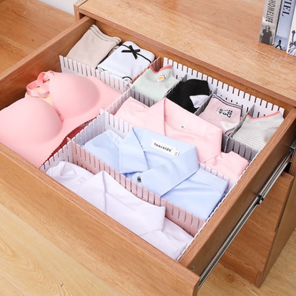 8-pack Låddelare DIIY Gitter Låd Organizer White 8pcs
