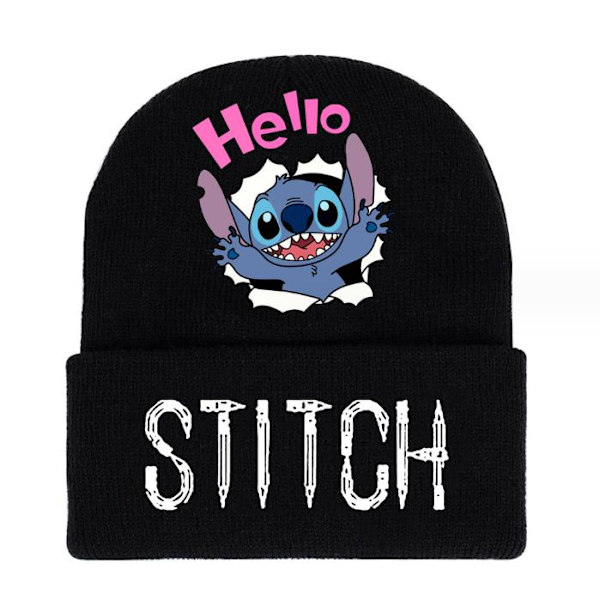 Lilo Stitch Sarjakuva Pojat Tytöt Neulottu Pipo Talvihattu #1