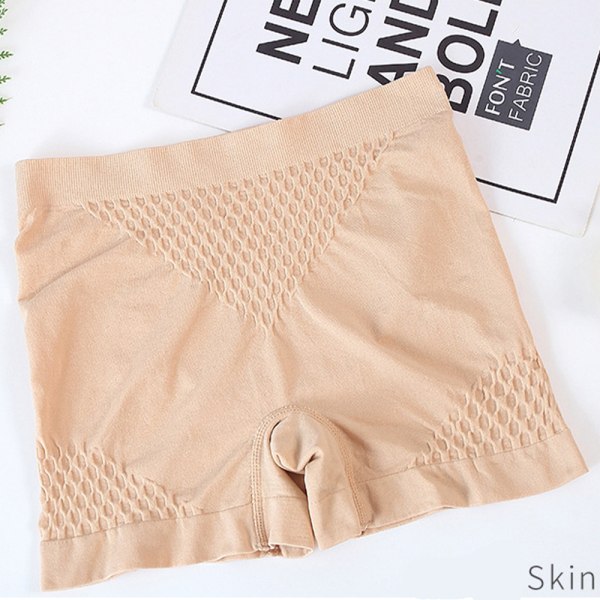 Dam Elastisk Mjuk Säkerhet Under Shorts Underkläder Skin L