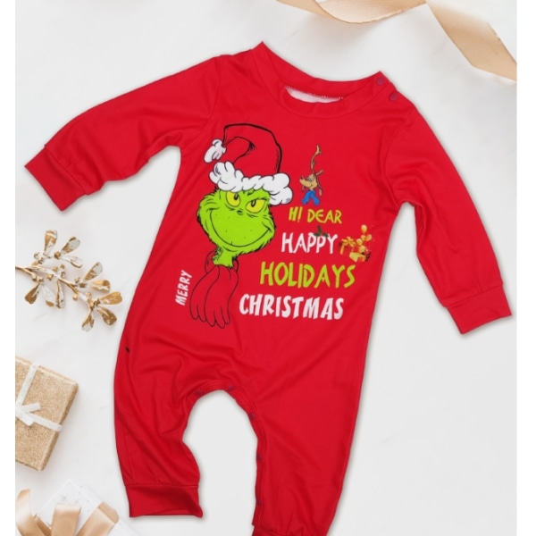 Julpyjamas för familjen - Matchande pyjamas för föräldrar och barn Baby 6M