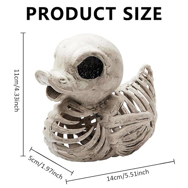 Halloween And Skelet Ælling Plastik Knogler Skelet Baby Ælling Til Halloween Indendørs Udendørs Rekvisit 1 STK