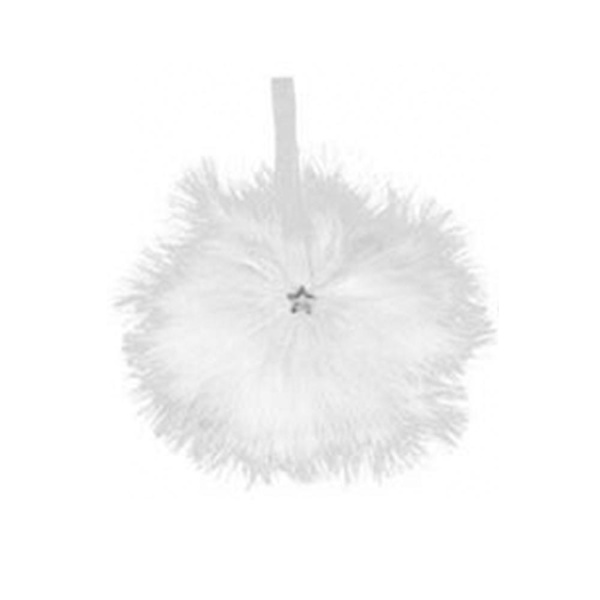 1 st Julkulornament med Ängelfjäder för Hängande Dekoration