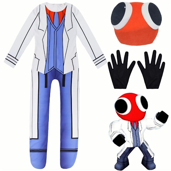 Rainbow Friends -asu lapsille, hirviöcosplay-haalari Halloweeniin 150cm