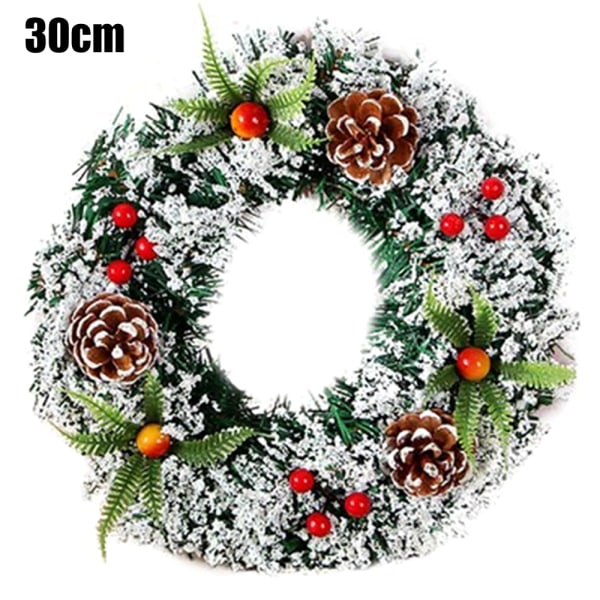 Julkrans Ytterdörr Hängande Garland Holiday Home Decor 30cm