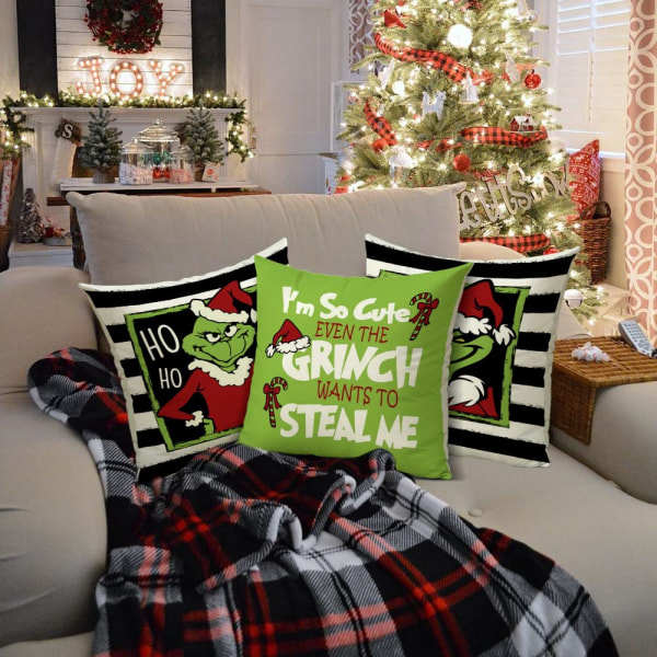 Julgrinch Kuddfodral Dekoration Julgåva Barn A
