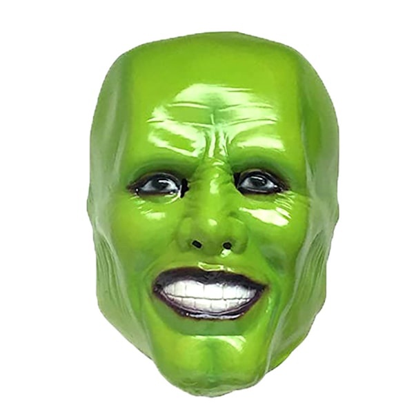 Uhæggelig Jim Carrey Latex Maske til Halloween Kostumefest