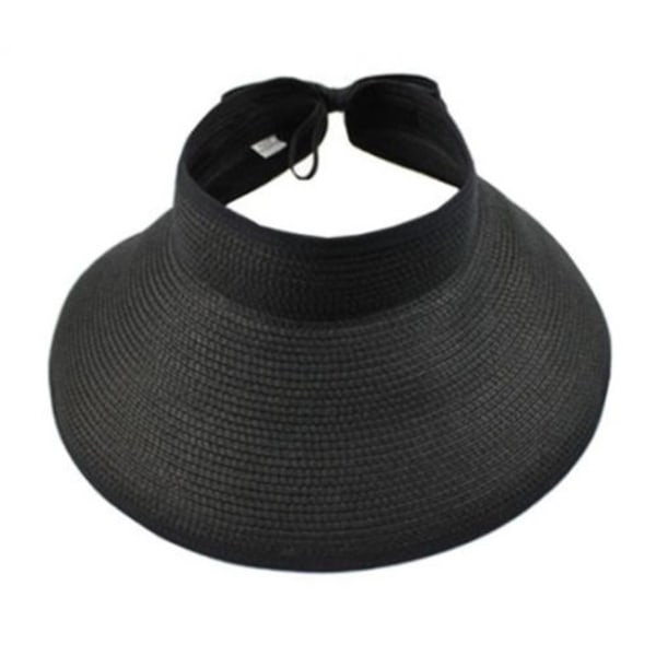Tom Solhatt / Andningsbar Vikbar Sugrörhatt / Damhatt Black