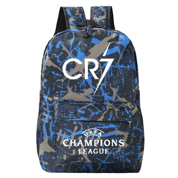 CR7 Ronaldo Print Skuldertaske Rygsæk Drenge Piger Skoletaske Bogtasker A