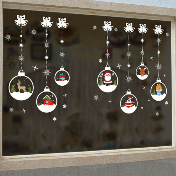 Julsnöflinga Fönsterklistermärken Dekal Väggdekor