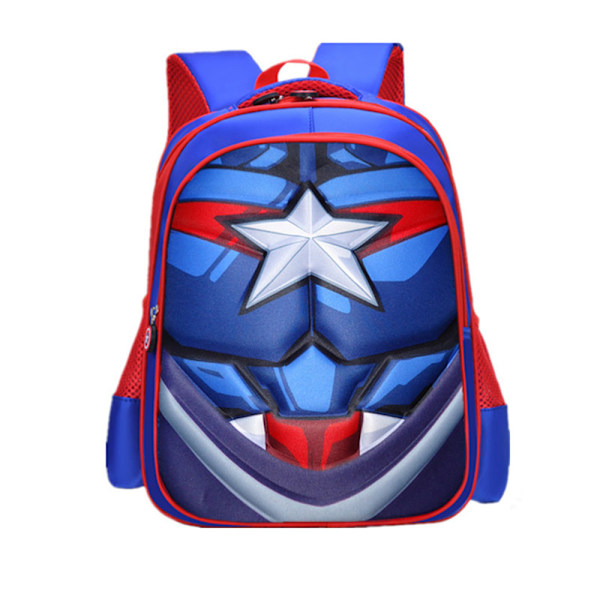 Barnryggsäck Spiderman Skolryggsäck Förskole Ryggsäck Captain B