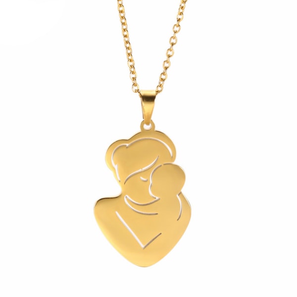 Mor och baby hänge halsband smycken gåvor för mamma dotter Gold c3bf | Gold  | Fyndiq