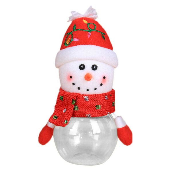 5 st julgodisburkar förvaringsflaska tomtesäck för barn Gingerbread Man 5PCS