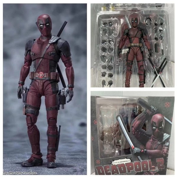 Anime Marvel Figurer X-Men Deadpool 2 Actionfigurer Rörlig PVC-modellsamling Ornamentleksaker Julpresent