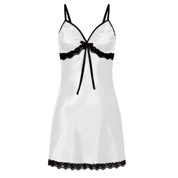 Damunderkläder Spets Nattklänning Babydoll Nattkläder White XL