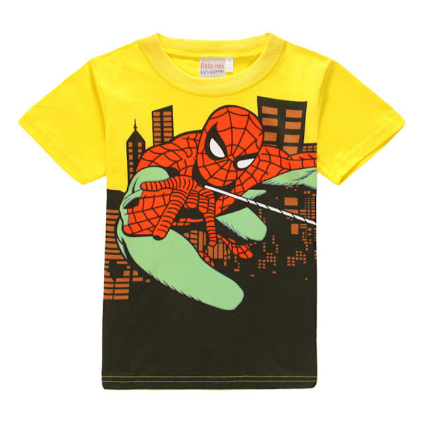 Superman Batman Flickor Pojkar Tecknad Tryckt T-shirt Sommar Kortärmad Tröja Bomull Rundhalsad Topp #3 100cm