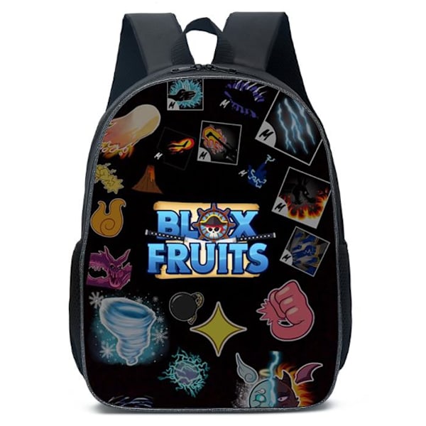 Kids Blox fruits Ryggsäck Pojkar Flickor Resväska Studenter Skolväska Ryggsäck Unisex A 30*15*40cm