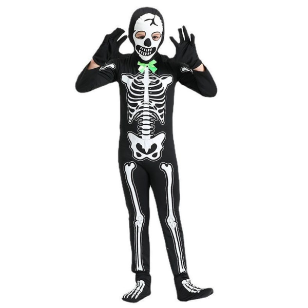 Barn Skelett Pyjamas Jumpsuit Halloween Bodysuit S