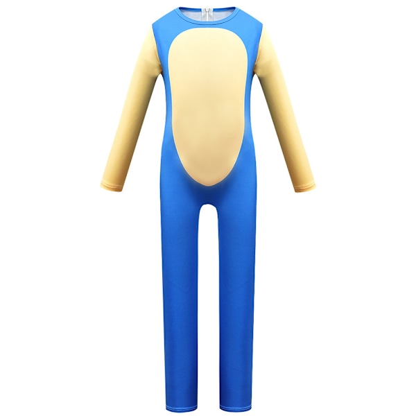 Sonic The Hedgehog Cosplay Halloween Kläder för Barn Pojkar Flickor Sonic Jumpsuit + Mask + Handskar 7-8 år = EU 122-128
