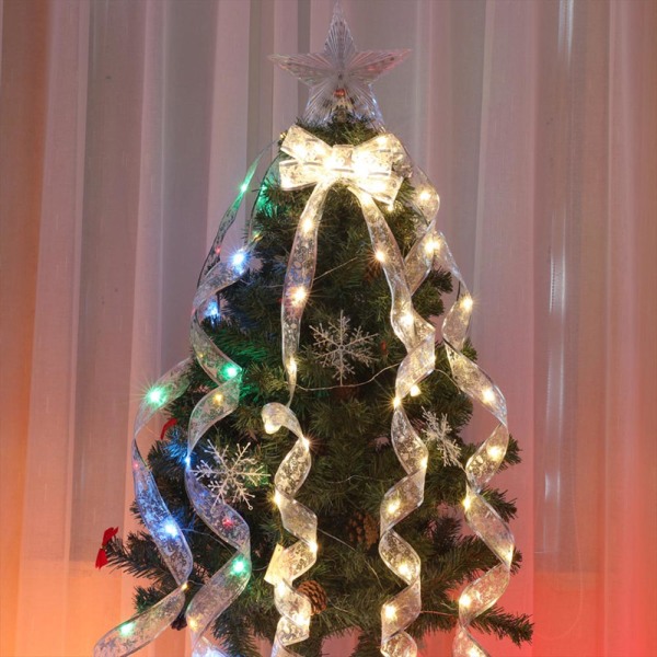 40 LED Ribbon Julljus Strängljus för julgran warm white 4m