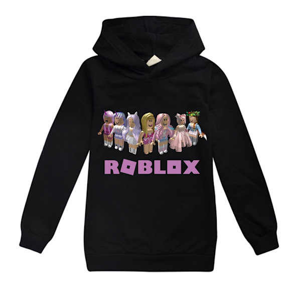 Lasten Roblox Huppari Villapaita Toppi Huppupusero black 140cm