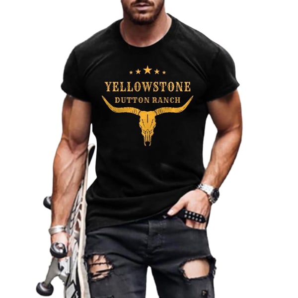 Herr Fitness Gym Tank Tops Kortärmad Tryckt Skjortor Atletisk Träning Dry Fit T-shirts M-3XL Black XL