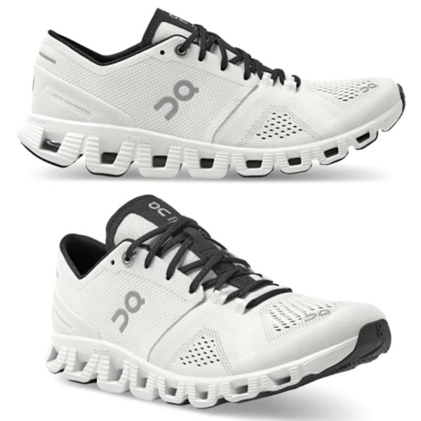 ON CLOUD 5 Herr Dam On Träningsskor Cloud X Andningsbara Sneakers Utomhus Lätta Skor för Bekväm Gång Löpning Arbets Sneakers White Black 44