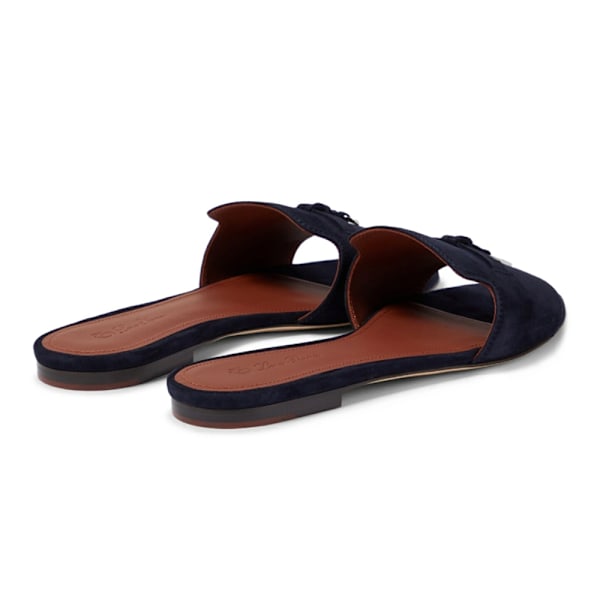 LORO PIANA Summer Charms mockasiner tofflor Black 41