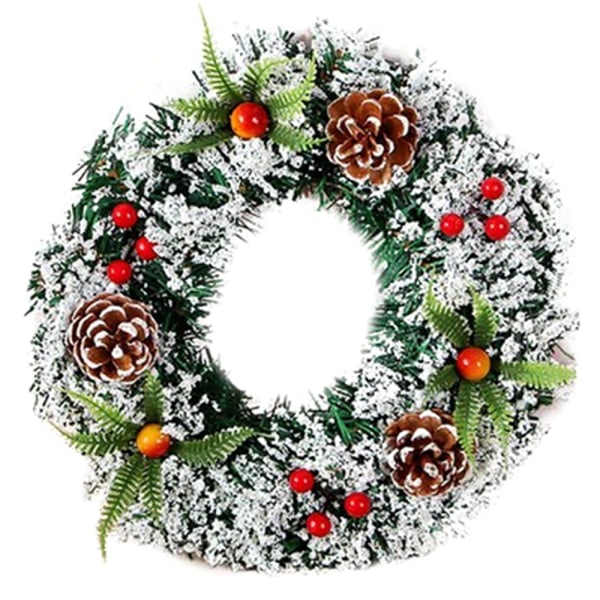 Julkrans Ytterdörr Hängande Garland Holiday Home Decor 30cm