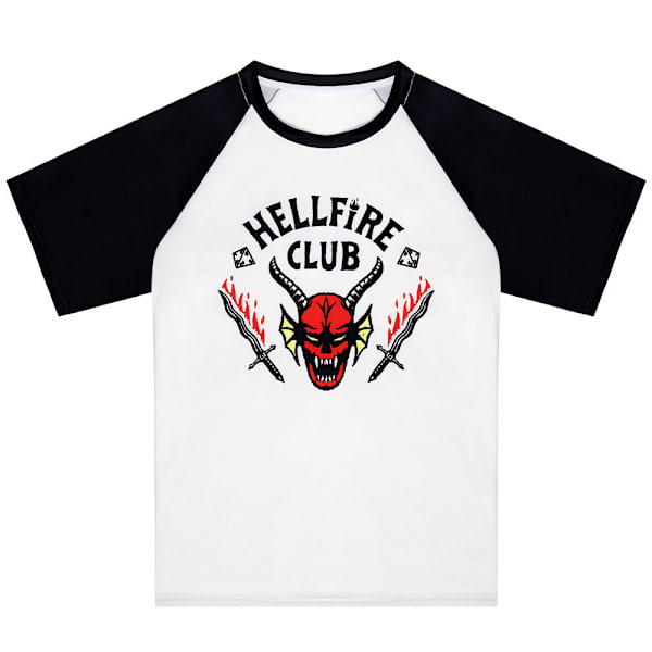 Stranger Things Hellfire Club T-shirt Unisex Sommar Topp M
