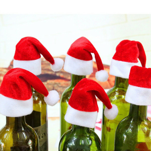 10 st julstrumpor för godispåse, besticksväska, juldekoration 10PCS