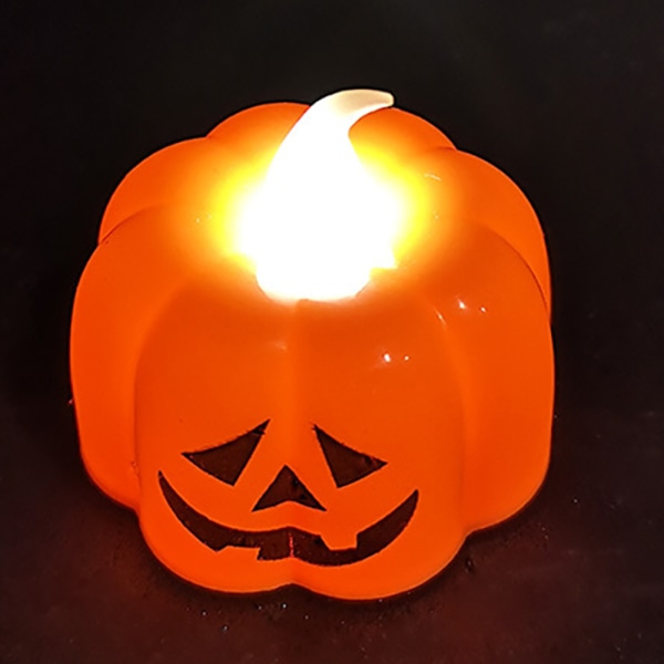 Klassisk pumpa liten LED ljuslykta Halloween dekoration Pumpkin