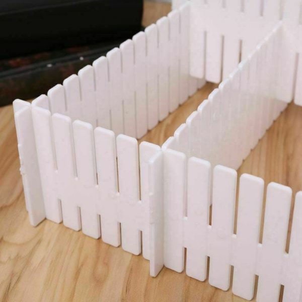 4-pack Låddelare DIIY Gitter Lådförvaring Organizer White 4pcs