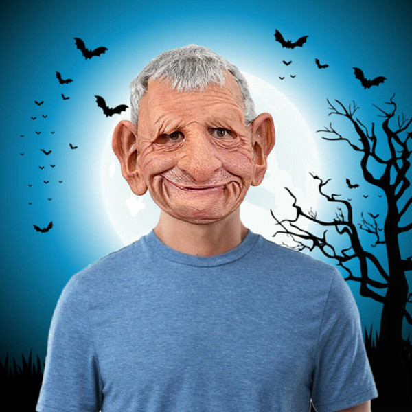 Realist Old Man Mask Latex Mask för Karneval Halloween C