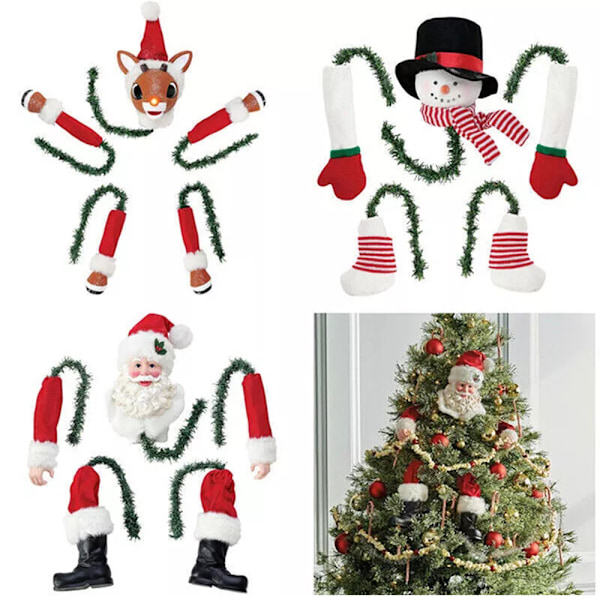 Julgrans Topp Dekorationer The Nightmare Before Christmas Santa Jack Toppset C