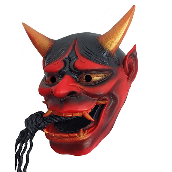 Halloween-försegling Röd Prajna Mask Ko Djävul Röd Ansikte Grimas Red