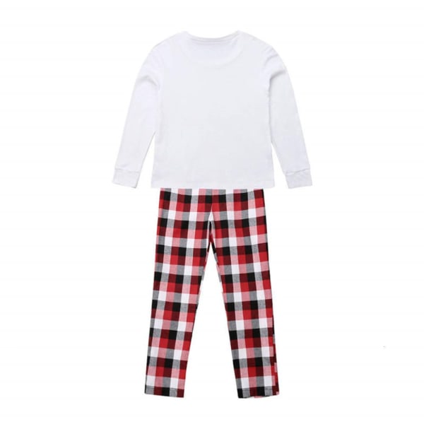 Jul långärmade T-shirt byxor Set Party Familj Pyjamas Child 12T