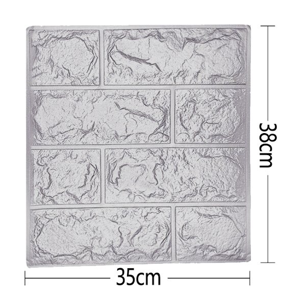20 KPL Tiili Seinätarra Vedenpitävä Itsekiinnittyvä Tapetti red 20PCS