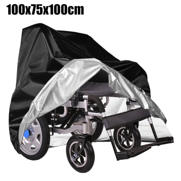 Vattentät cover för utomhusterrass för rullstol för mobilitetsskoter 100x75x100cm