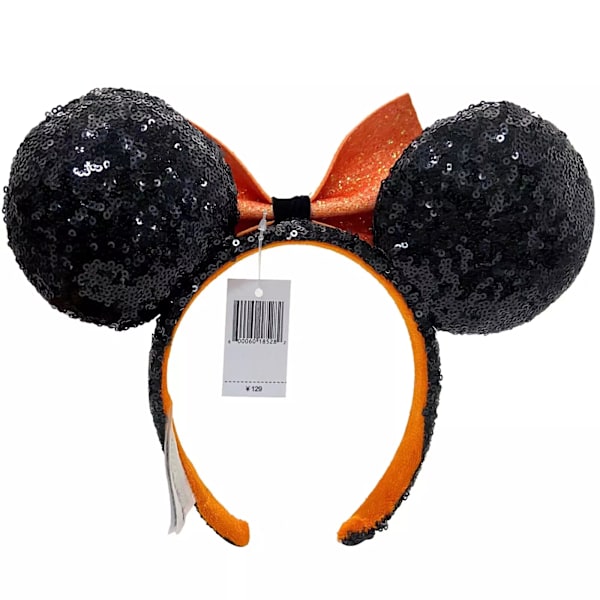 Halloween Candy Corn Sequin Minnie Mouse Korvapanta Rusetti Hiukset Panta Alice Panta