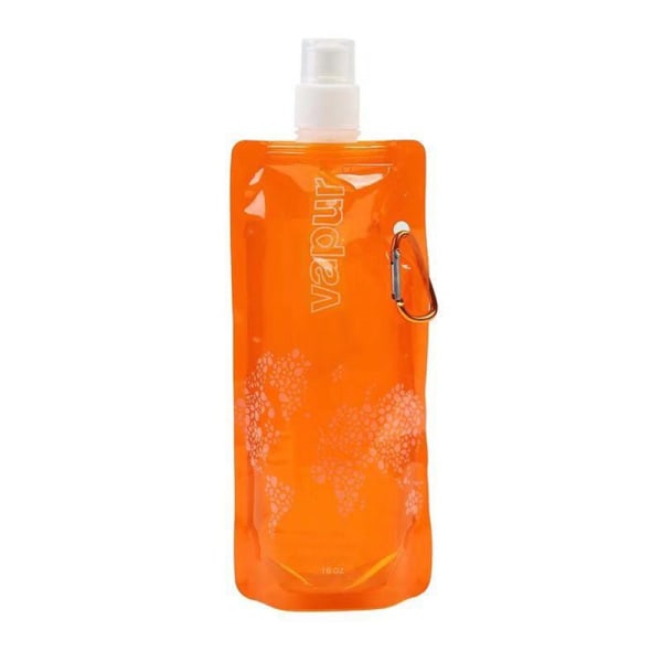 500 ml hopfällbara vattenflaskor som kör Återanvändbar hopfällbar flaska orange 500ml
