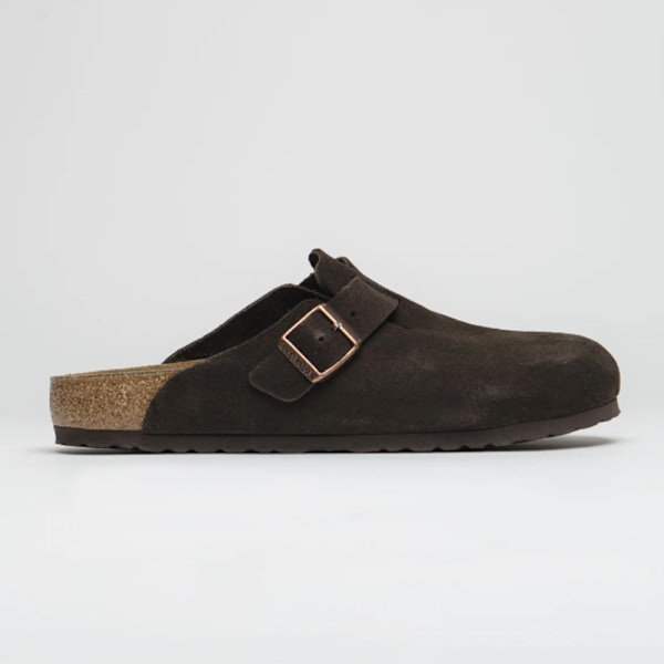 Birkenstock Boston Suede Mjuka Fotbäddsskor Unisex Halkskydd Casual Skor Mocha 39