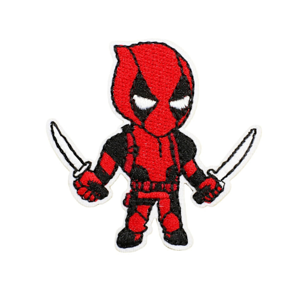 20 st Anime Deadpool Thorn Applikationer Stryk på Broderade Märken Kläder DIY 20PCS